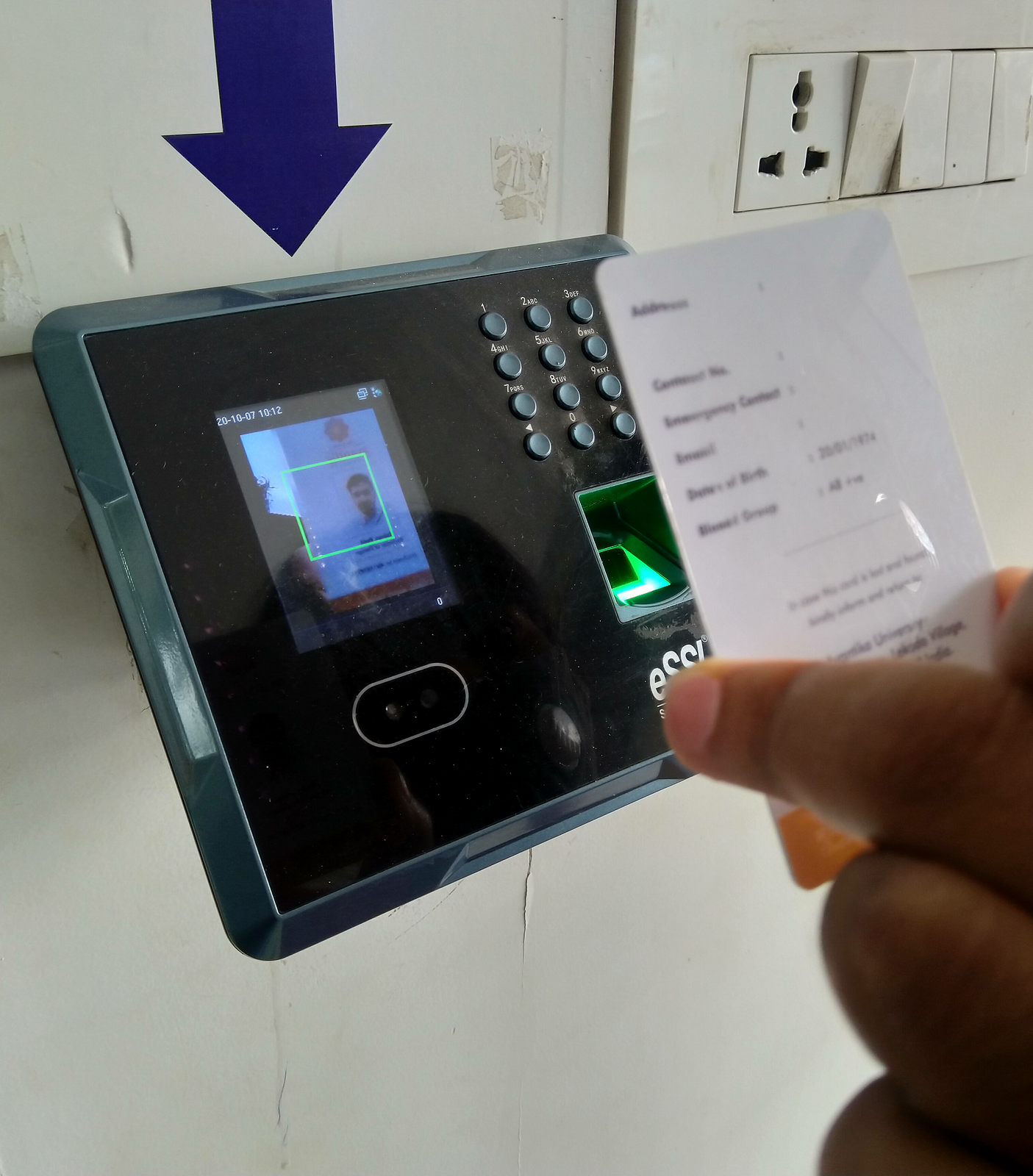 Biometric attendance, synced live